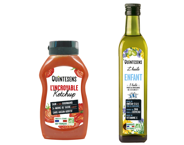 QUINTESENS Lot Huiles Bio Enfant et L'Incroyable Ketchup 