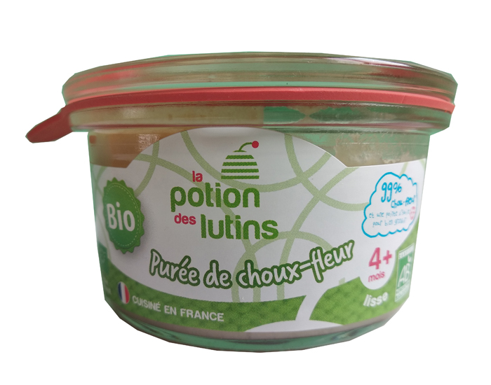 LA POTION DES LUTINS Petite pur�e de chou fleur - 100g - D�s 4 mois