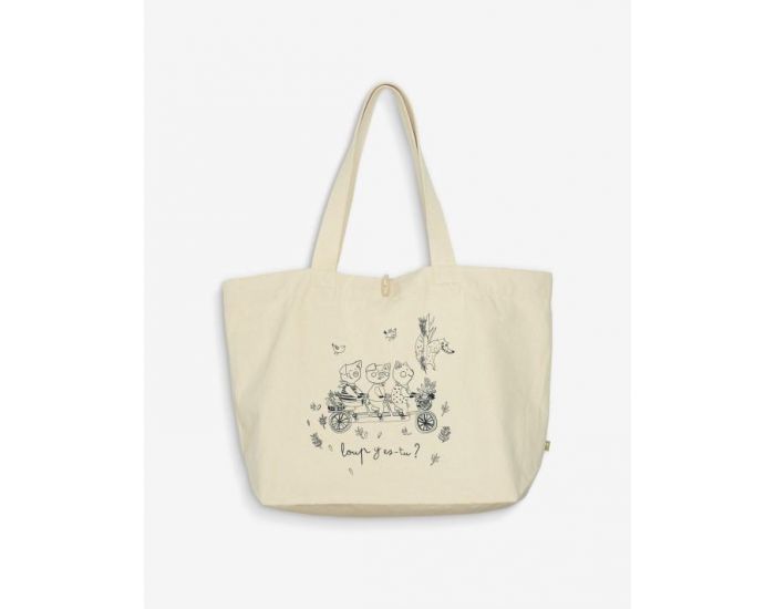 NOS POUSSINS CHRIS Sac  Langer 100% Coton Bio - 3 Petits Cochons