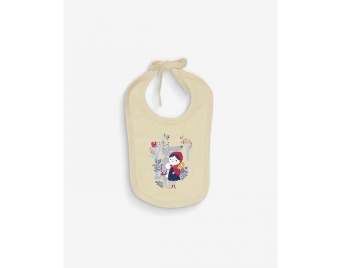 NOS POUSSINS CHRIS Bavoir Naturel Chaperon Rouge