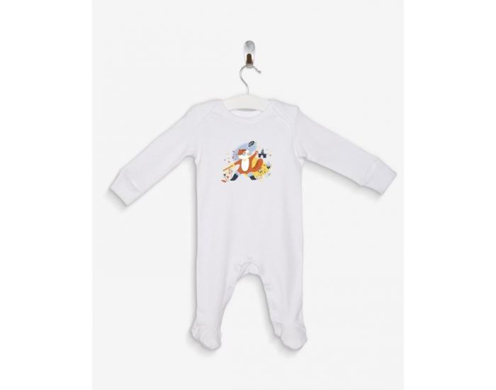 NOS POUSSINS CHRIS Pyjama Blanc Chat Bott