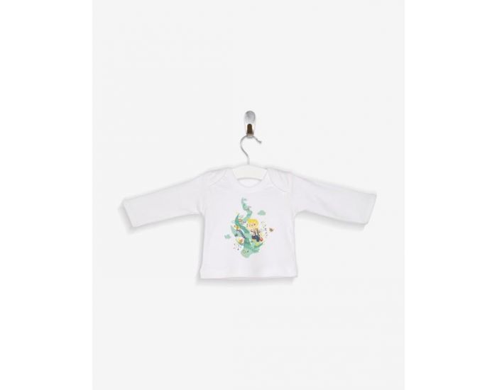 NOS POUSSINS CHRIS Tee-Shirt Manches Longues Blanc Jack et le Haricot Magique