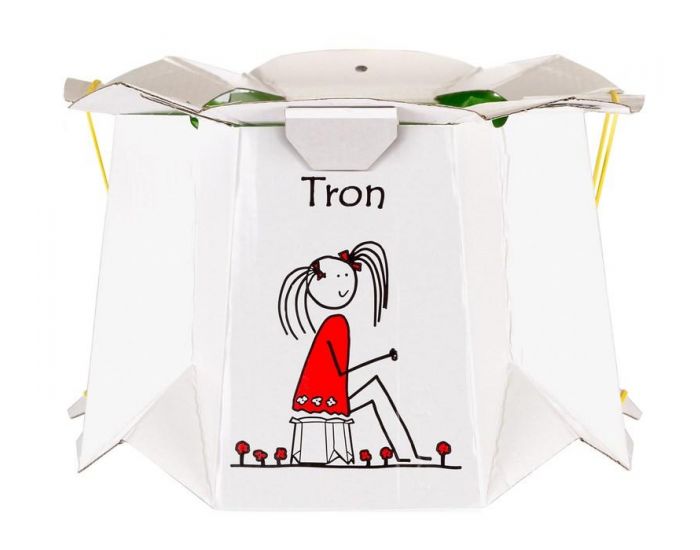 TRON Pot Jetable et Pliable en Carton