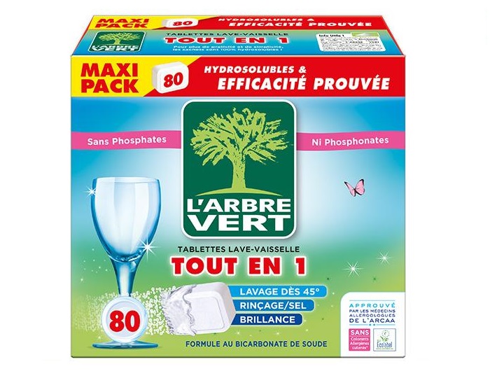 Tablettes Tout En 1 80 Doses 1 450kg L Arbre Vert Bebe Au Naturel
