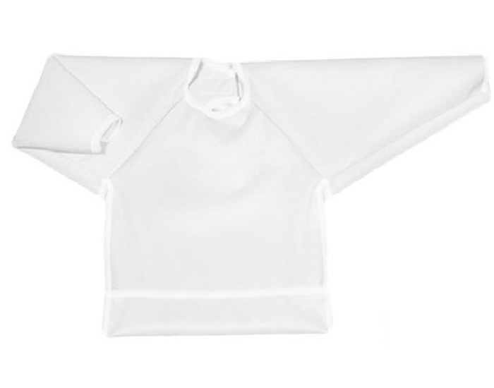 POPOLINI Bavoir Impermable  Manches - Blanc