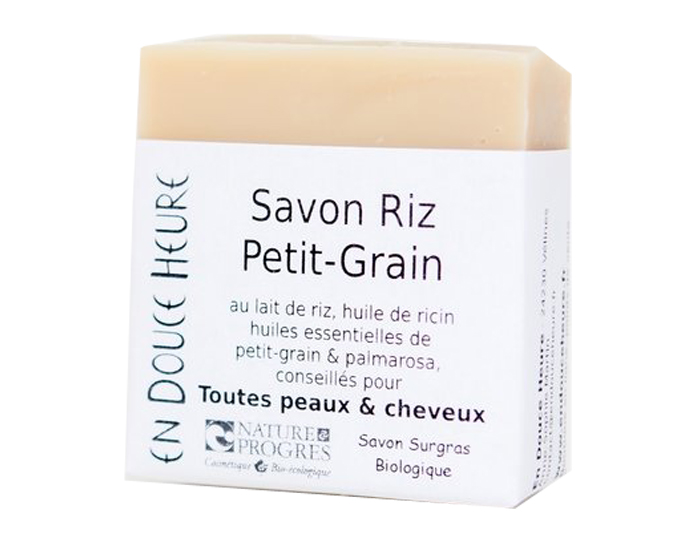 EN DOUCE HEURE Savon Riz Petit-Grain - Corps et Cheveux - 100g
