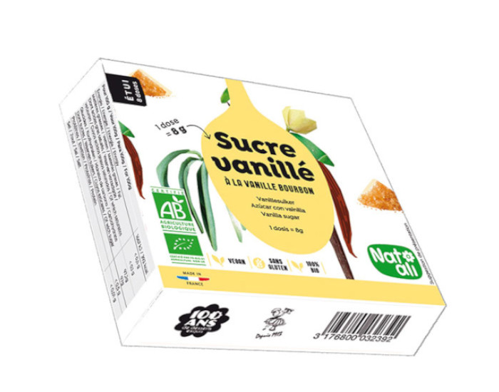 NAT-ALI Sucre Vanill - 8 x 8 g