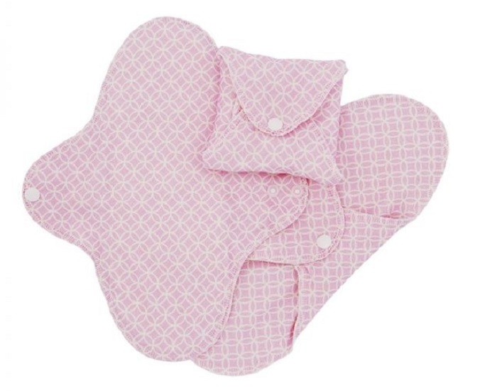 IMSEVIMSE Serviettes Hyginiques Lavables Active - Pink Halo - Lot de 3