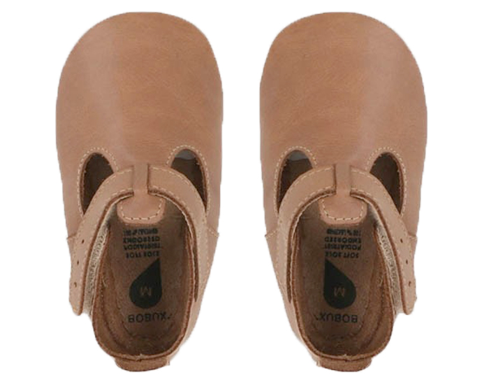 BOBUX Chaussons en Cuir - Jack & Jill Caramel