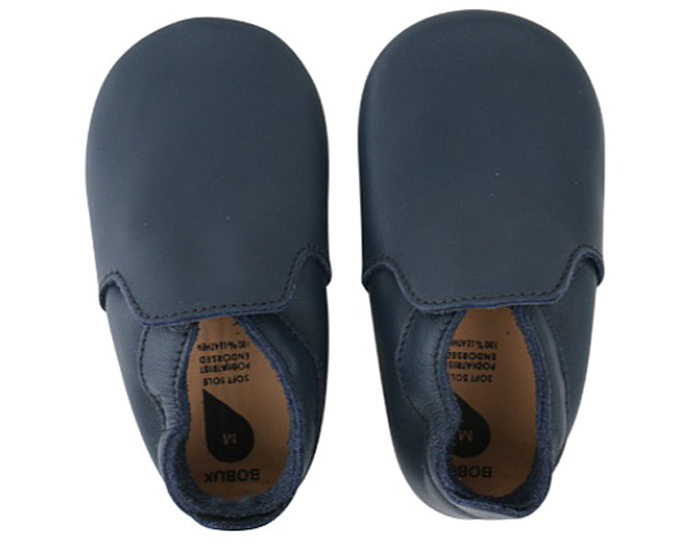 BOBUX Chaussons en Cuir - Classic Marine