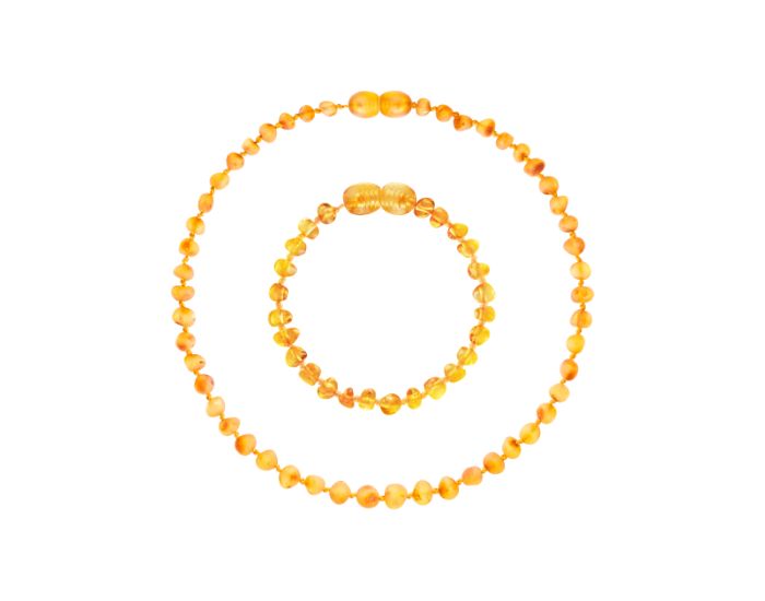 IRREVERSIBLE Collier et Bracelet d'Ambre Honey Miel