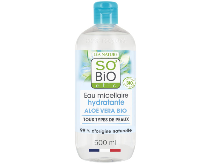 SO'BIO Lotion Micellaire Nettoyante - Hydra Aloe Vera - 500 ml