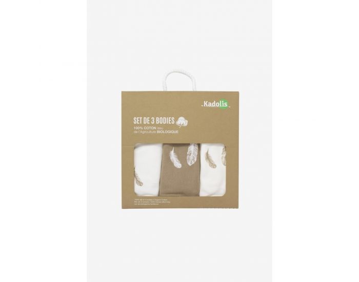 KADOLIS Body manches longues x3 Plumes Beige