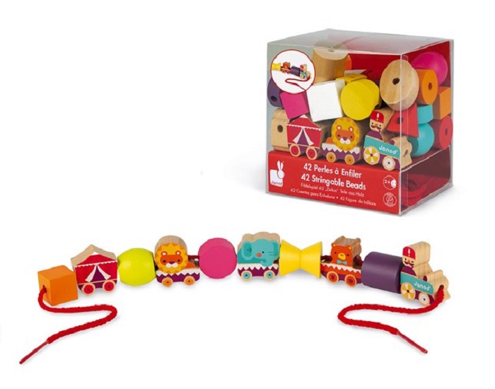 JANOD Perles  Enfiler Train Cirque - Ds 2 Ans