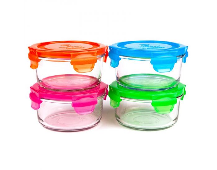 WEANGREEN 4 Pots de Conservation en verre tremp 400ml WEANGREEN Garden