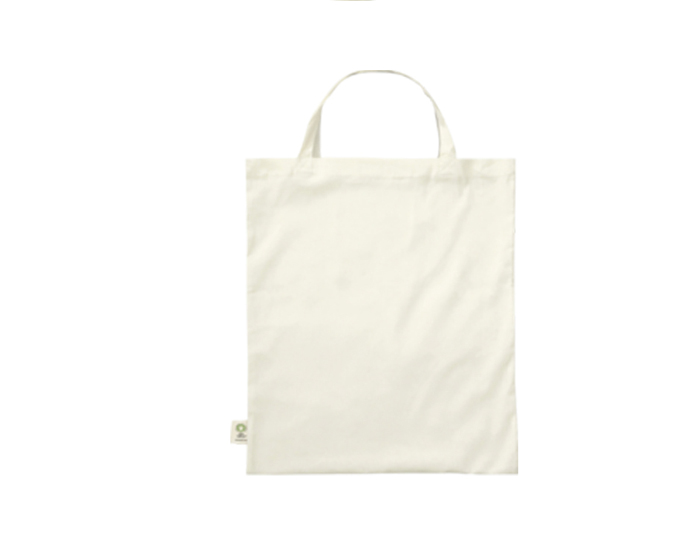 MEMO Petit Sac en Coton Bio - Anses Courtes - 22 x 26 cm
