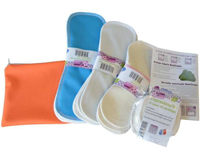 LULU NATURE Kit D�couverte Hyg�ne F�minine - Coton Bio