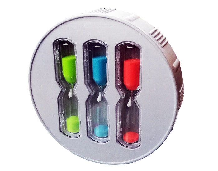 Eqwergy Lot de 3 Sabliers de Douche - 4, 6 et 8 minutes