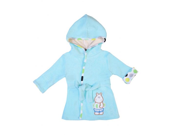 BEBESEO Peignoir Bio Hippopotame 