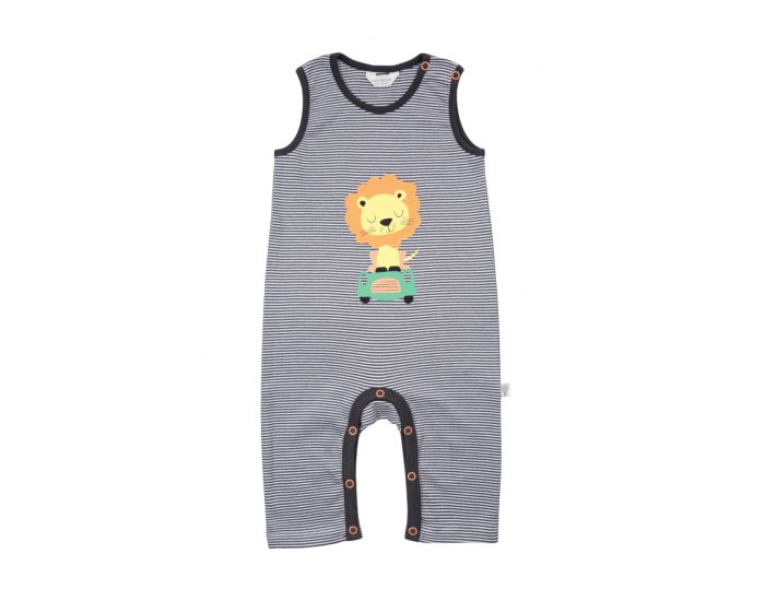 BEBESEO Barboteuse Bio Sans Manches Grise