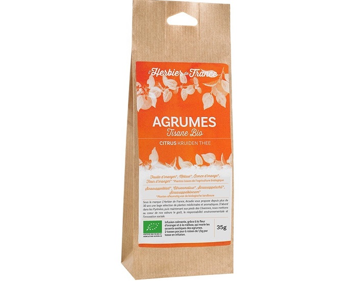 L'HERBIER DE FRANCE Tisane M�lange Agrumes - 35 g