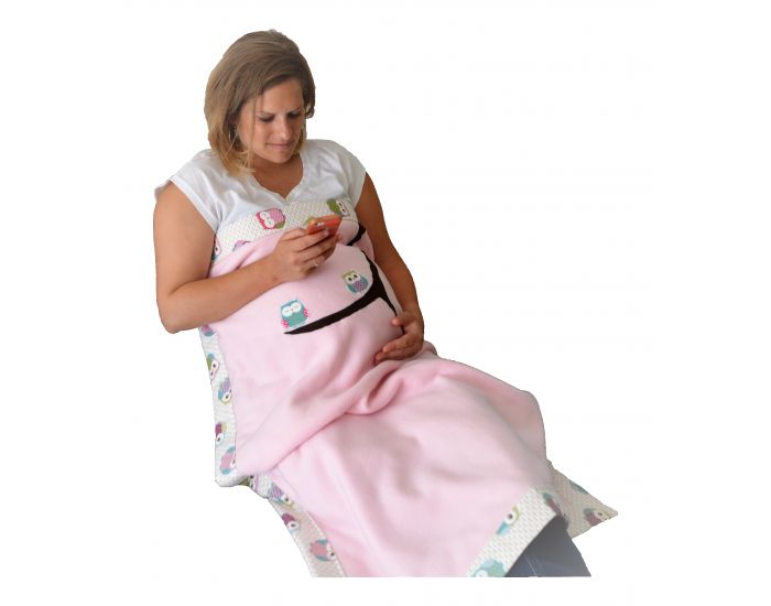 ODYSSEUM PROTECT Plaid anti-ondes Hiboux Doux - 75X100 cm
