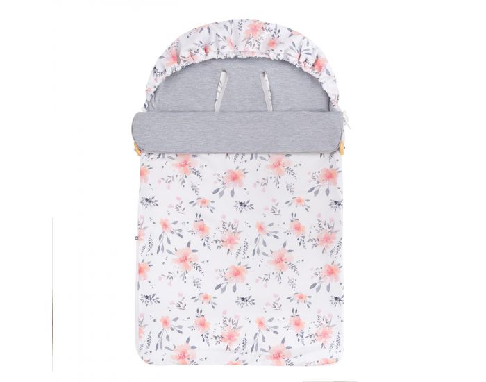 SEVIRA KIDS Chanceli�re universelle printemps �t� poussette et si�ge auto - Corail Gris Gris