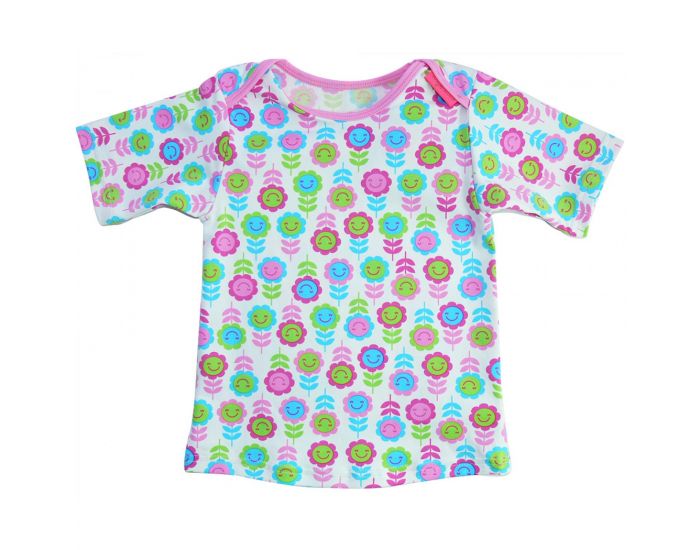MAYOPARASOL Smiley Tee-Shirt Top Manches Courtes Anti-UV - Multicolore