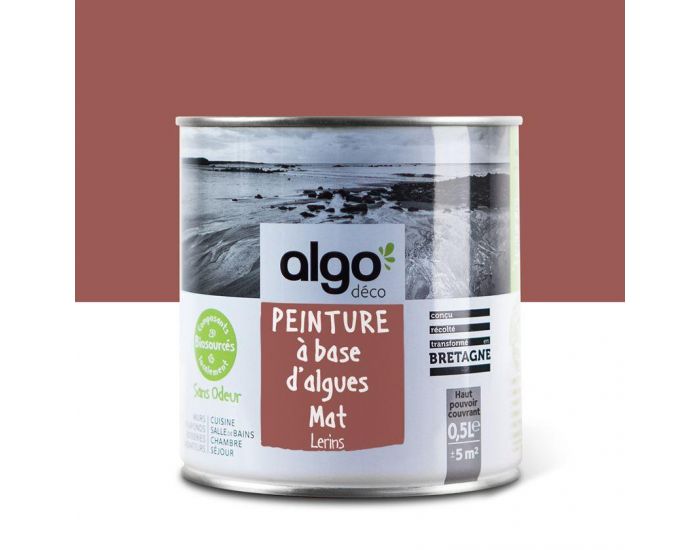ALGO PAINT Peinture Saine et Ecologique Algo - Rouge - Lerins