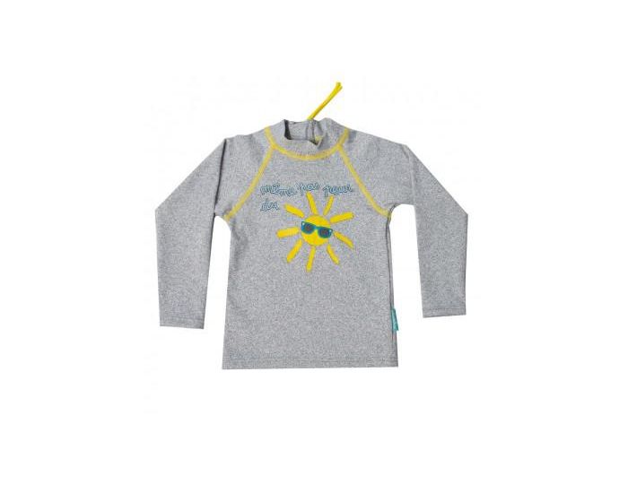 MAYOPARASOL Mme Pas Peur Tee-Shirt De Bain Anti-UV Bb Manches Longues - Gris
