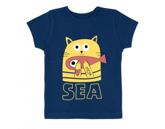 LA QUEUE DU CHAT T-Shirt Bb Bleu Marine - Sea