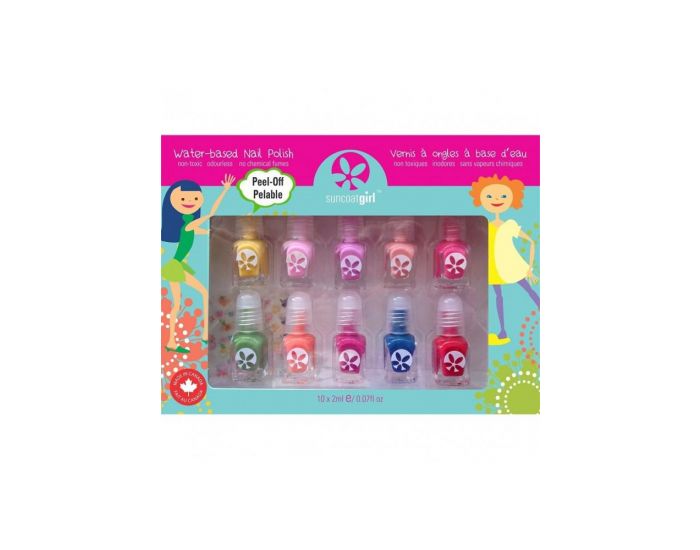 SUNCOAT GIRL Coffret Vernis Palette Festive - D�s 3 ans