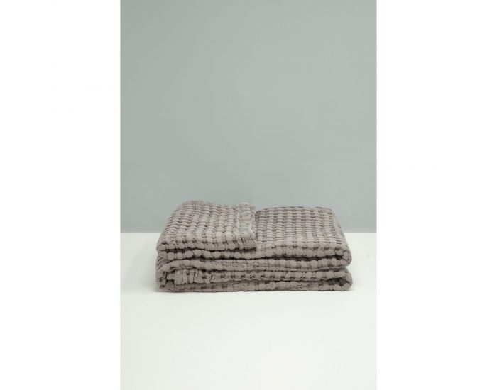 KADOLIS Couverture en Coton Bio - Paros Taupe