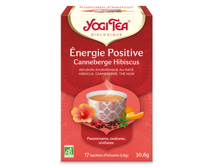 YOGI TEA Tisanes en Sachet - Energie Positive - 17 Sachets