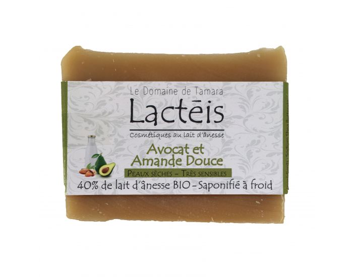 LE DOMAINE DE TAMARA Savon 40% de Lait d'nesse Frais et BIO - Avocat et Amande Douce