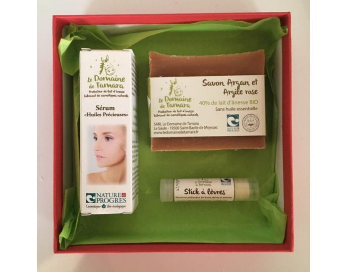 LE DOMAINE DE TAMARA Coffret Femme - Srum Huiles Prcieuses + Savon Argan + Stick  lvres