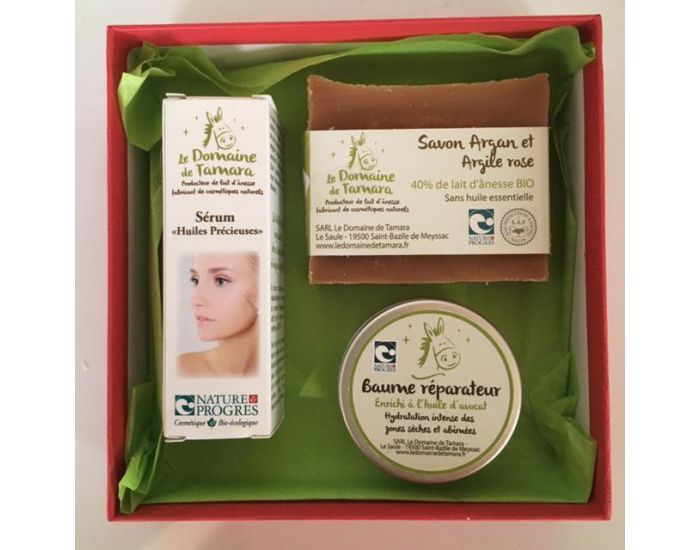 LE DOMAINE DE TAMARA Coffret Femme Srum Huiles Prcieuses + Savon Argan + Baume rparateur