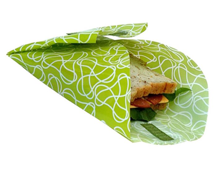 KIDS KONSERVE Lot de 2 Emballages Alimentaires Rutilisables Vert