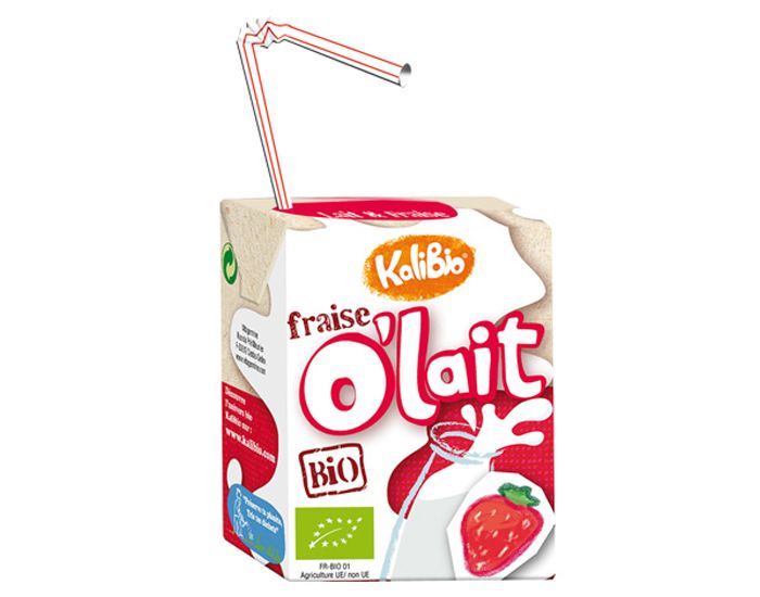 KALIBIO O'Lait Fraise - Lot de 3 x 20cl