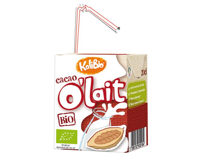 KALIBIO O'Lait Cacao - Lot de 3 x 20cl