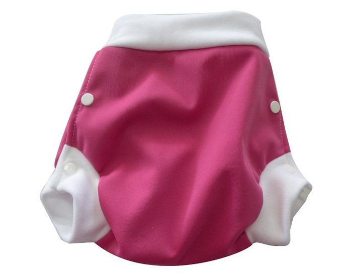 LULU NATURE Culotte de Protection Lulu Boxer Framboise - A pressions