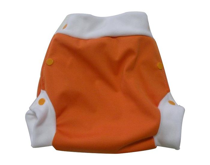 LULU NATURE Culotte de Protection Lulu Boxer Orange - A pressions Médium