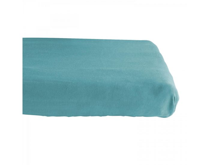 KADOLIS Drap Housse Coton Bio - Berceau/landau Bleu