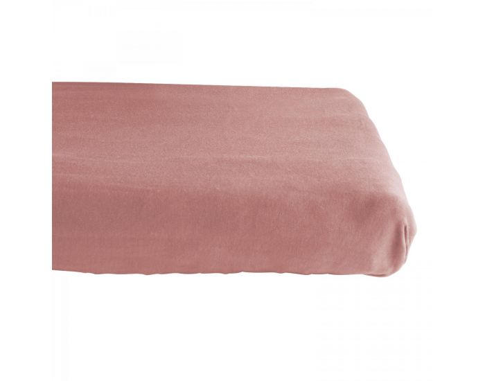 KADOLIS Drap Housse en Coton Bio - Berceau/landau Rose poudr