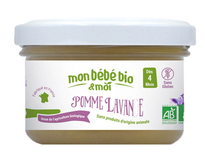 MON BEBE BIO ET MOI Pot Pomme Lavande - 100g - Ds 4 mois