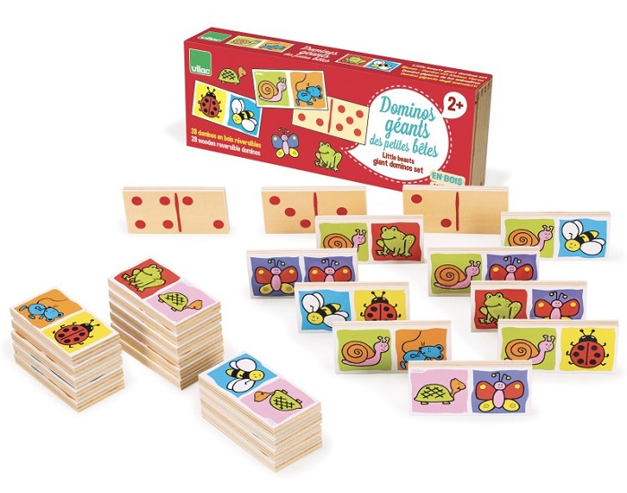 VILAC Dominos Gants des Petites Btes - Ds 2 ans