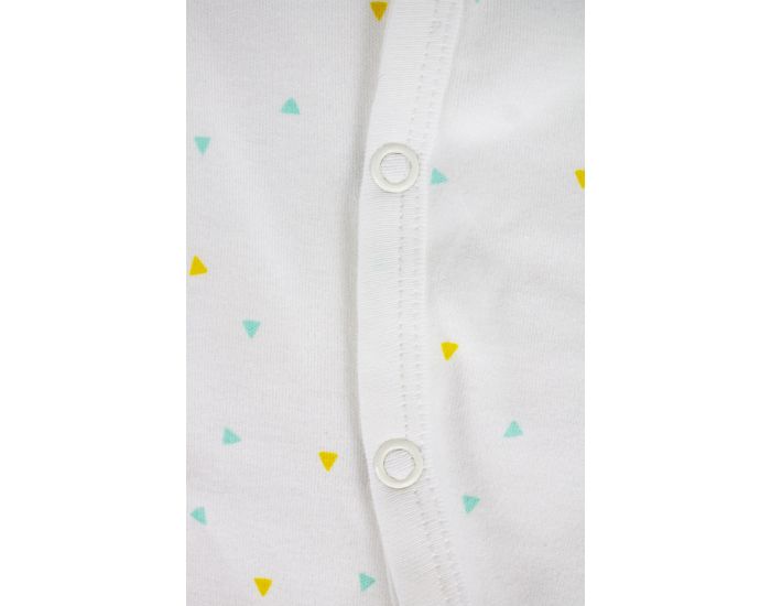 KADOLIS Pyjama Bb t en Jersey de Coton bio - Motifs Triangles
