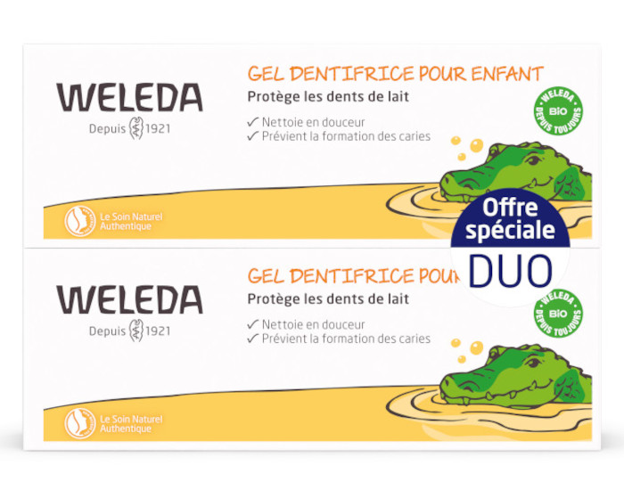 WELEDA Duo Gel Dentifrice Enfant