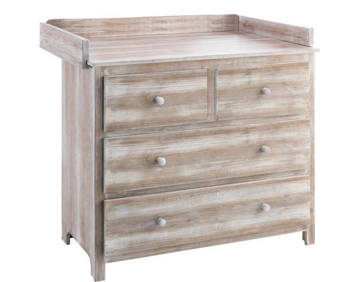 LA CABANE DE CALYS Commode 4 tiroirs + Plan  langer