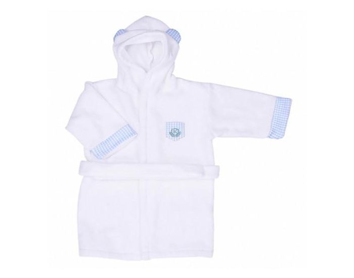 SEVIRA KIDS Peignoir bb et enfant  capuche en coton bio GOTS - Dreams Bleu